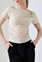 Women's Sandy Buckle Draped Blouse