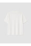 Lcw Modest White Floral Printed 100% Cotton Women's T-Shirt - 7
