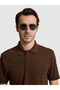 Brown Slim Fit Polo Neck T-Shirt 50328376-Vr029 - 2