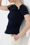 Women's Sandy Buckle Draped Blouse
