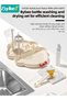 6 in 1 Baby Bottle Cleaning Brush Set, Travel Baby Bottle Brush Cleaner Set with Silicone Bottle Brush x Nipple Brush x Dispenser Bottle x Straw Brush x Drying Rack x Storage Box - 5