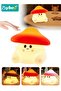 Touch Night Light, Kids Bed Bedside Lamp, Baby Nursery Lamp, Nursing Light With 3 Light Modes, Dimmable Eye-Caring Desk Lamp for Bedroom Bathroom, Timer, USB Rechargeable Mushroom Night Lamp