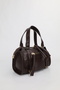 Women's Brown Midi Size Crossbody Hand and Shoulder Bag with Pockets Emma - 5