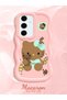 Samsung Galaxy S24 Fe Compatible Case Camera Protector Pink Silicone Couple Phone Case Kitty Pattern - 2