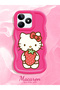 Realme C51 Compatible Case Camera Protector Red Silicone Couple Phone Case Kitty Pattern - 2