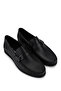 Men's Genuine Leather Black Loafer Shoes - 3