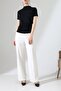 Women's Stoned Sandy Draped High Neck Blouse - 3