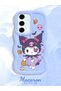 Samsung Galaxy S24 Fe Compatible Case Camera Protector Blue Silicone Couple Phone Case Cartoon Pattern - 2