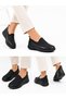 Women's Stoned Orthopedic Ultra Comfortable Gel Black Daily Comfortable Sports Shoes - 3