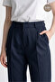 Havuç Cut Women's Pleated Fabric Trousers with Pockets - 2