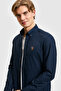 Men's Navy Blue Long Sleeve Basic Shirt 50322161-Vr033 - 2