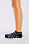 Women's 9-Pack Cotton Stripe Patterned Booties Socks - 2