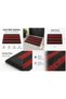Delta Cc004A Red Black Non-Slip Sole Moisture Absorbing Dust Absorbing Door Mat Uv Resistant 45X70 cm - 4