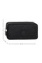 Black Tr4 Crinkle Fabric Double Pockets Pen Holder Pencil Case Selection - 3