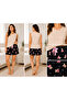 Women's Sleeveless Viscose Fabric Pajama Set with Bermuda Shorts - 3