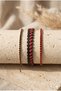 Handmade Red and Black Tila Beaded Special Design Bracelet