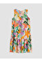 Esvab • Modern & Distinctive Zero Roba Collar Floral Ruffle Dress - 7