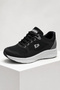 Ares King Paolo Men's Black Mesh Lace-Up Thick Sole Casual Sports Shoes - 3