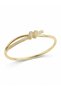 Gold Color Zircon Stone Knot Model Women's Handcuff Women's Bracelet
