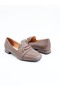 Women's genuine leather flat mink - 3