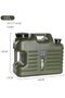 Gallon Water Pe 18 Lt Green Water Canister with Tap - 3