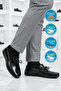 Black Patent Leather Genuine Leather Men's Casual Shoes 14907 m - 2