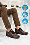 Brown Genuine Leather Men's Casual Shoes 703 m - 2