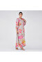 White Coral Botanical Paisley Maxi Dress - 4
