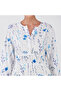 White Floral Print Smocked Casual Dress - 4