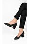 Yelena Women's Thick Heeled Shoes Knitted Patterned Pointed Toe Stiletto Block Heel Classic Office Daily - 5
