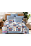 Dance of Colors Double Printed Pique Set (Pique+Non-Elastic Sheet+2 Pillowcases) - 3