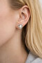 Heart Design Silver Color Earrings - 2