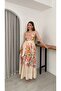 Women's Thin Strap Floral Maxi Long Linen Dress - 6
