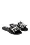 Women's Special Stone Embroidered Round Toe Luxury Satin Slippers 5001