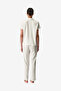 Women Bridal Charming Short Sleeve Shirt Trousers White Set - 4