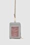 Palm Neck Strap Women's Wallet Gray - 5