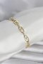 Brass Gold Color Zircon Stone Women's Bracelet