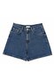 Lızzıe Regular High Waist Mid Indigo Jean Shorts