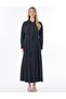 Shirt Collar Modal Dress Black - 3