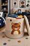Jute Rope Tiger Character Children's Laundry Basket Toy Organizer Does Not Fade-Is Tear-Resistant - 4