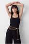 Women's Square Neck Ribbed Strap Tank Top - 3