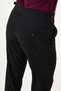 Straight Slim Fit Men's Trousers with Buckle Waistband Black - 38319.25Y - 7