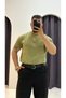 Shoulder and Sleeve Slim Regular Fit Basic T-Shirt - 3