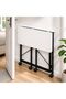 Portable Desk Bedside Table with Wheels,Behind Sofa Table Rolling Laptop Stand, Foldable Standing Desk with Storage Shelf, Adjustable Side Table for Bed, Home Office - 2