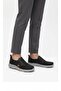 Men's Black Inner and Outer Genuine Leather Laceless Daily Casual Shoes Lightweight Orthopedic Stitched Sole 803 - 4