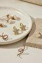Stylish Star Figured Zircon Stone Yellow Color Bijouterie Earrings - 4
