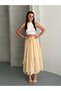 Women's Half Lined Waist-Tie Flight Midi Skirt - 2