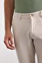 Beige Slim Casual Pants - 3