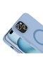 iPhone 15 Case Pastel Colorful Magsafe Camera Raised Silicone Senk - 4