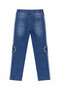 Plus Size Lycra Stoned Denim Women's Trousers - 2